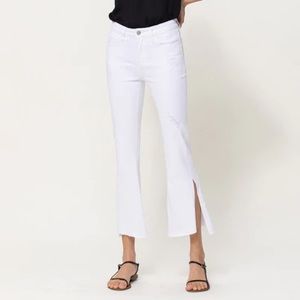 3x1 White Kick Flare Jeans Size 28